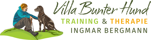 Logo Hundeschule Villa Bunter Hund Querformat